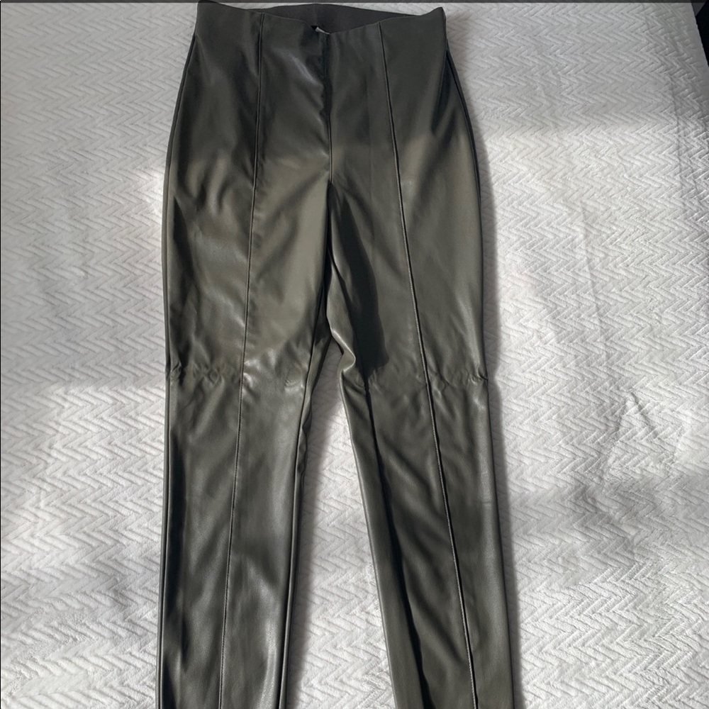 Faux leather leggings